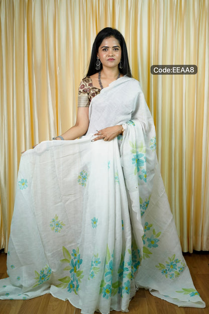 Linen Cotton saree 🥳