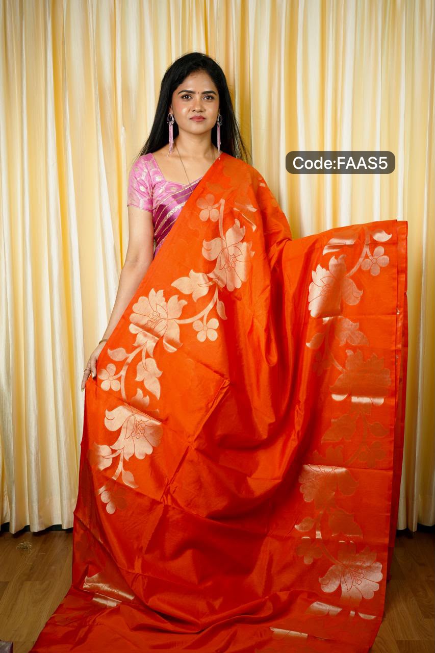 Semi Katan silk sarees🥰🥳