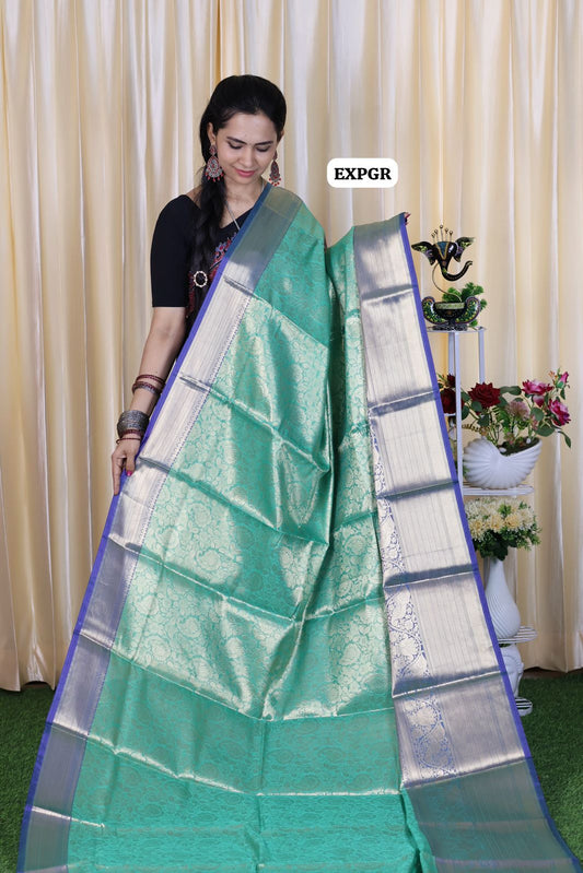 Katan tissue semi silk saree offer 🤗