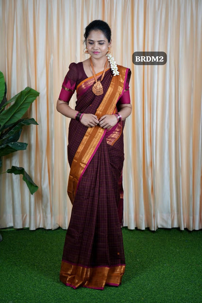 Kanchi cotton korvai Buttas 5.5 mtr❌