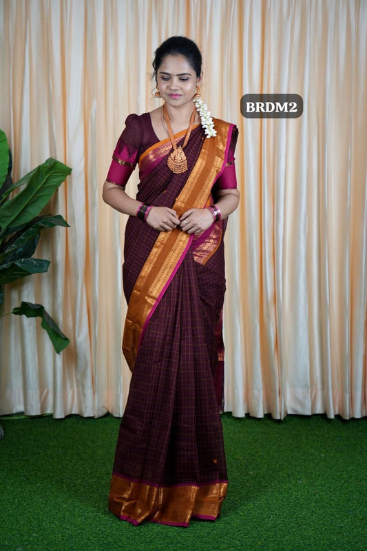 Kanchi cotton korvai Buttas 5.5 mtr❌
