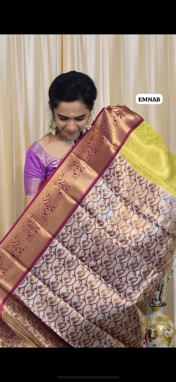 Bridal kanchi semi soft silk saree😍🥳