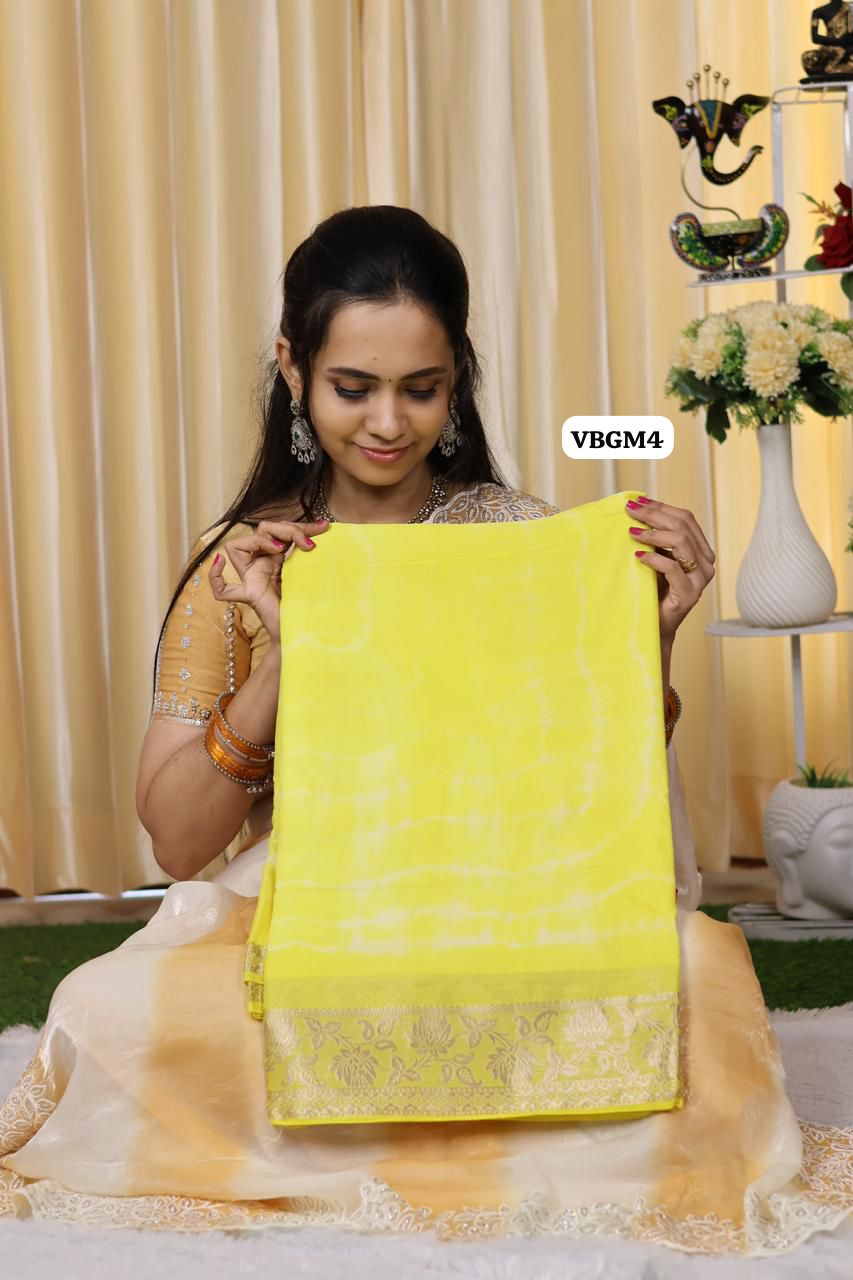 Shibori chiffon silk saree 😍Ⓜ️