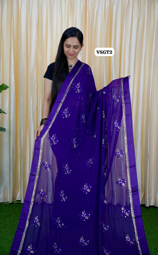 Viscose Georgette saree🥳