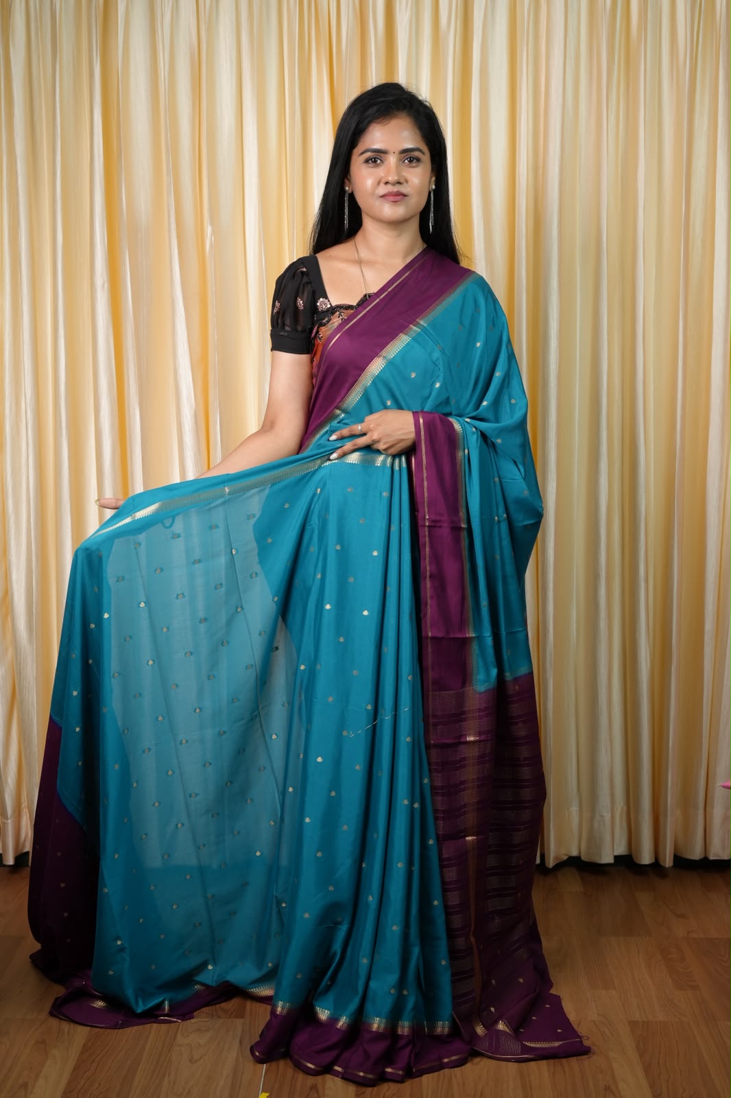 Semi Mysore crepe silk sarees🥰✅