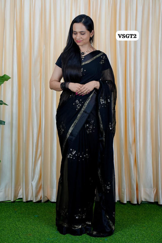 Viscose Georgette saree🥳