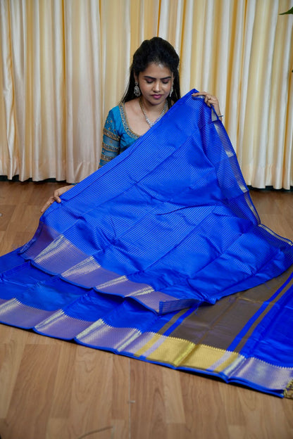 Semi silk saree with vairaoosi pattern🥰😎📚