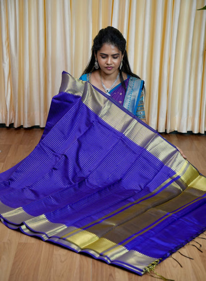 Semi silk saree with vairaoosi pattern🥰😎📚