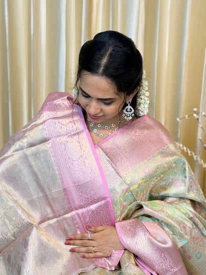 Banarasi tissue silk saree-Prebook😍😎⏰⏰⏰📚