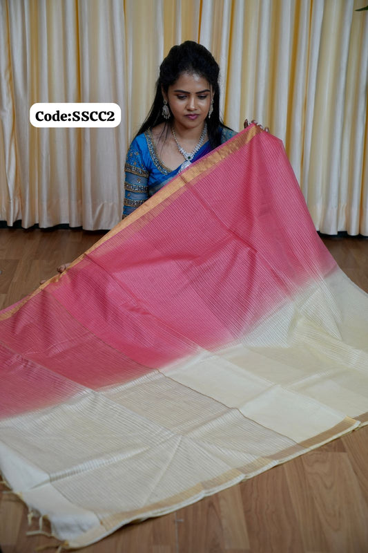 Semi Tussar Silk saree🥰😎📚