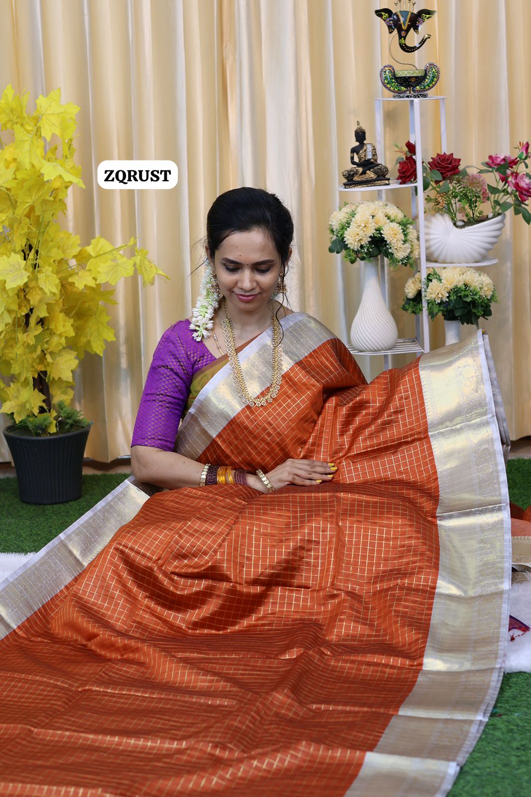 Soft Katan silk saree 🥳