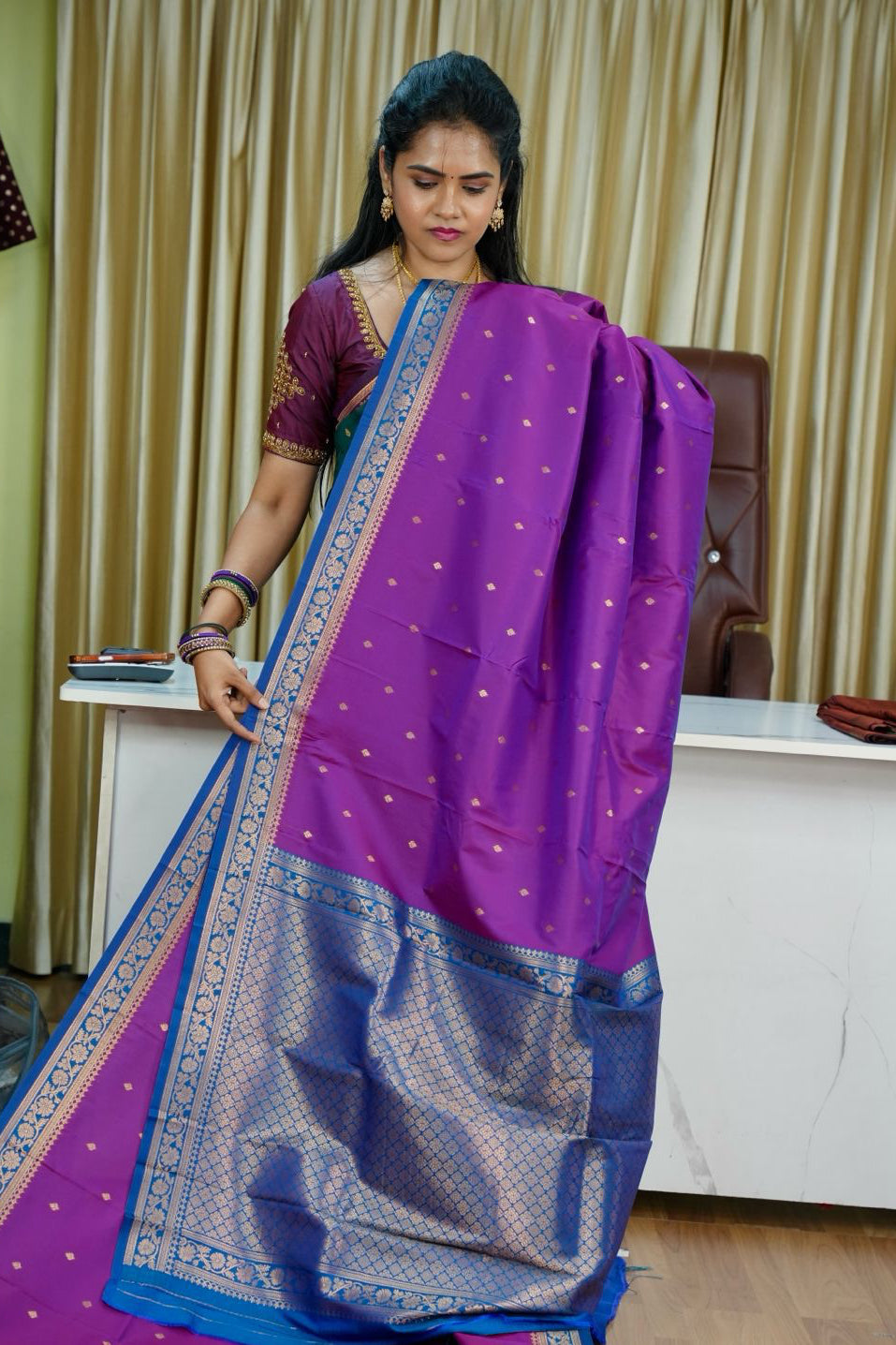 Kanchi semi silk sarees🥰😎📚🌈