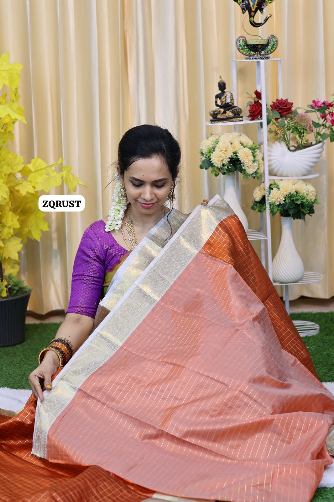 Soft Katan silk saree 🥳