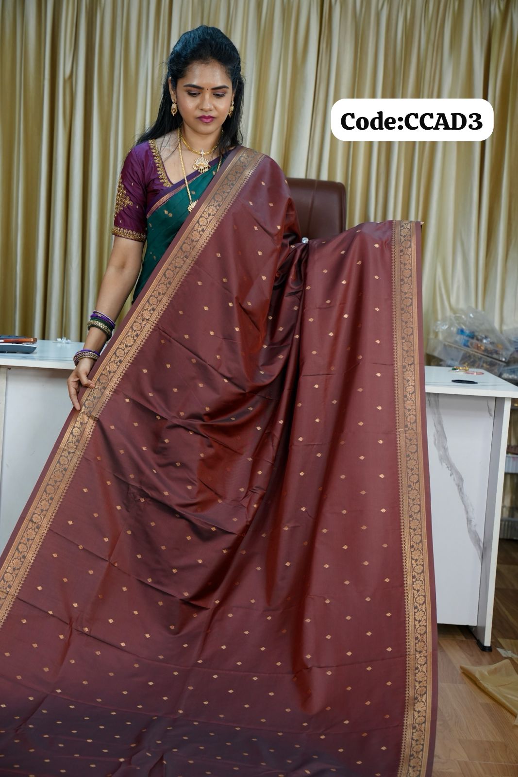 Kanchi semi silk sarees🥰😎📚🌈
