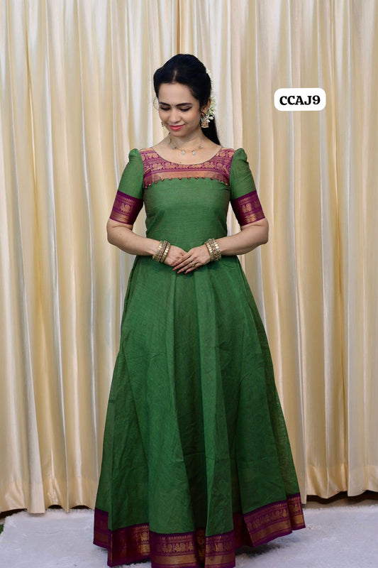 Premium Kanchi cotton(Stiched Anarkali)😍😎📚