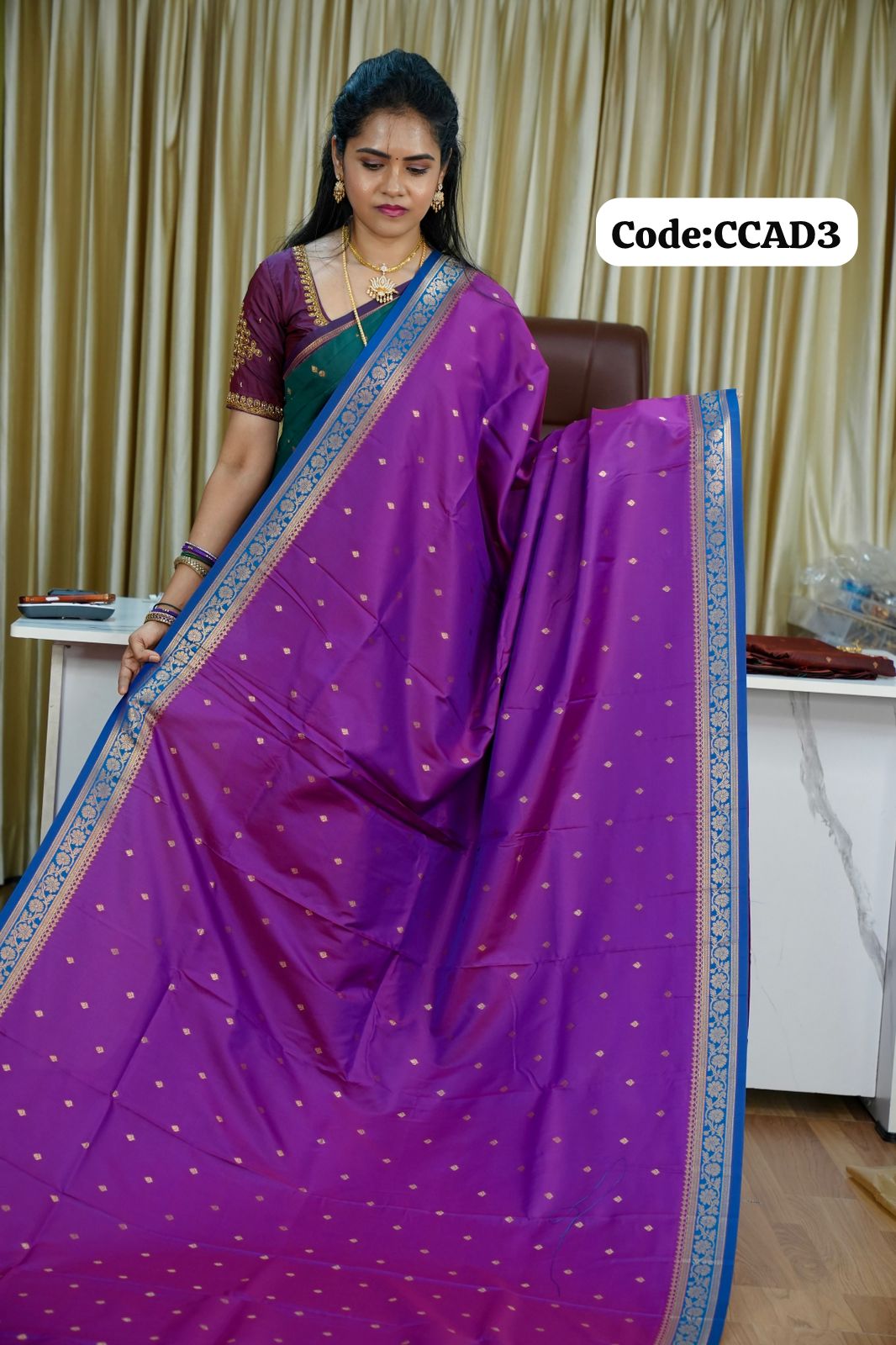 Kanchi semi silk sarees🥰😎📚🌈