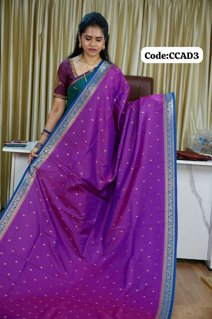 Kanchi semi silk sarees🥰😎📚🌈