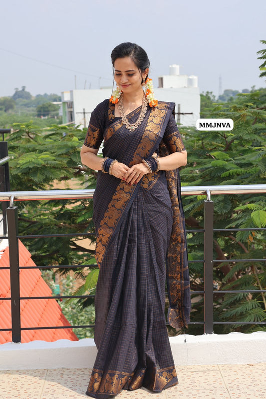 Sungudi cotton 120 count zari checks😍😎