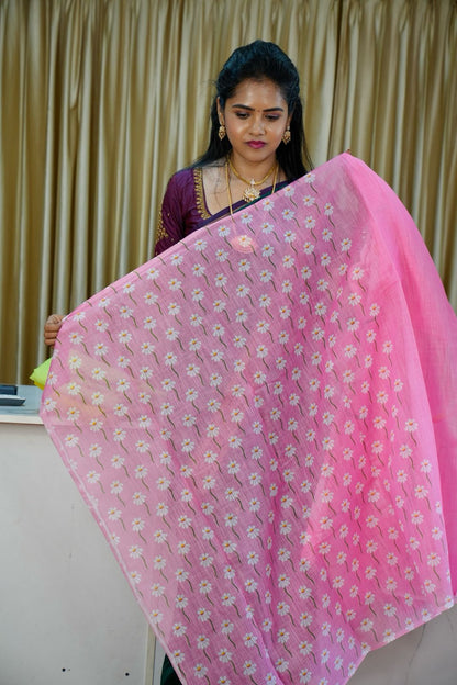 Linen cotton saree🥰🥳✅