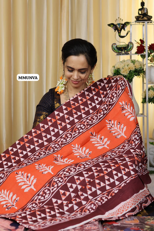 Exclusive Mul Mul cotton saree 😍Ⓜ️