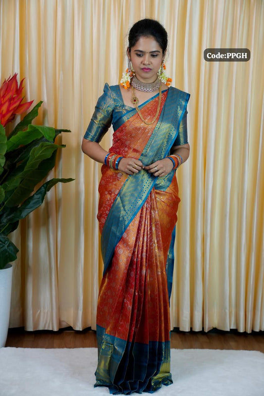 Kanchi semi silk saree🥳
