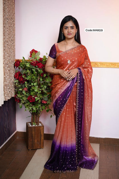 Chimmer Chiffon Saree🥳