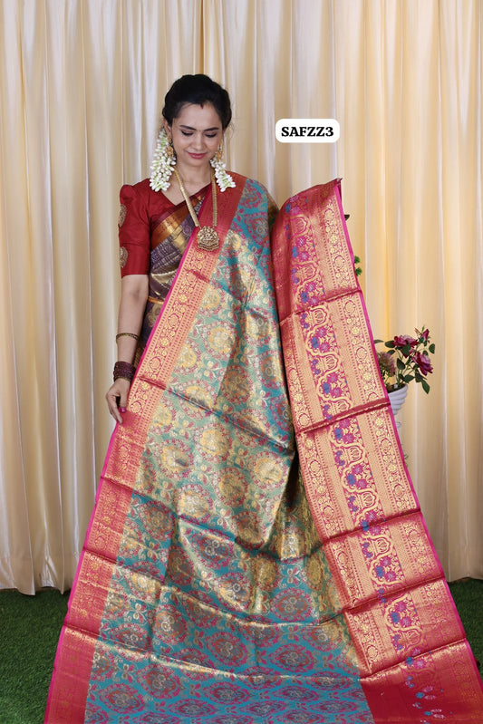 Kanchi inspired .semi silk saree🥳✅