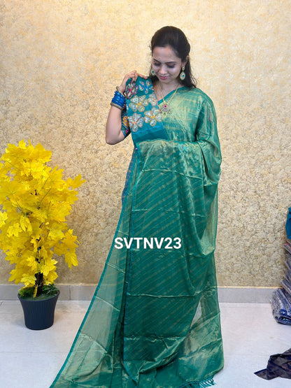 Designer saree With work blouse