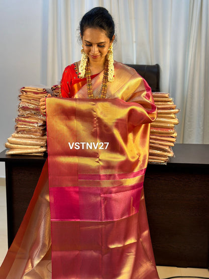 Jothika inspired Katan semi silk saree border silght differ 🤩