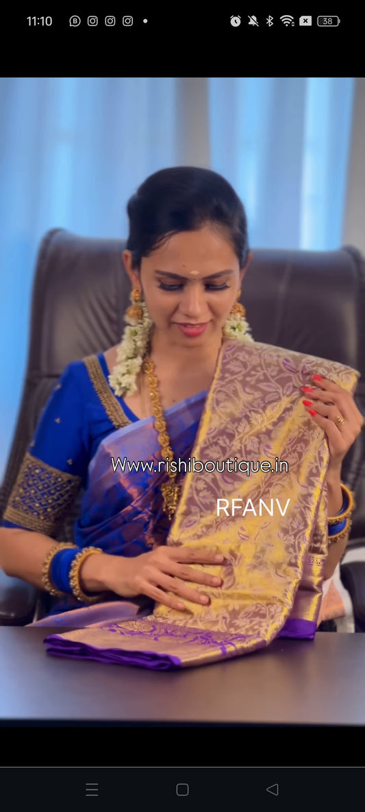 Kanchi semi silk saree.