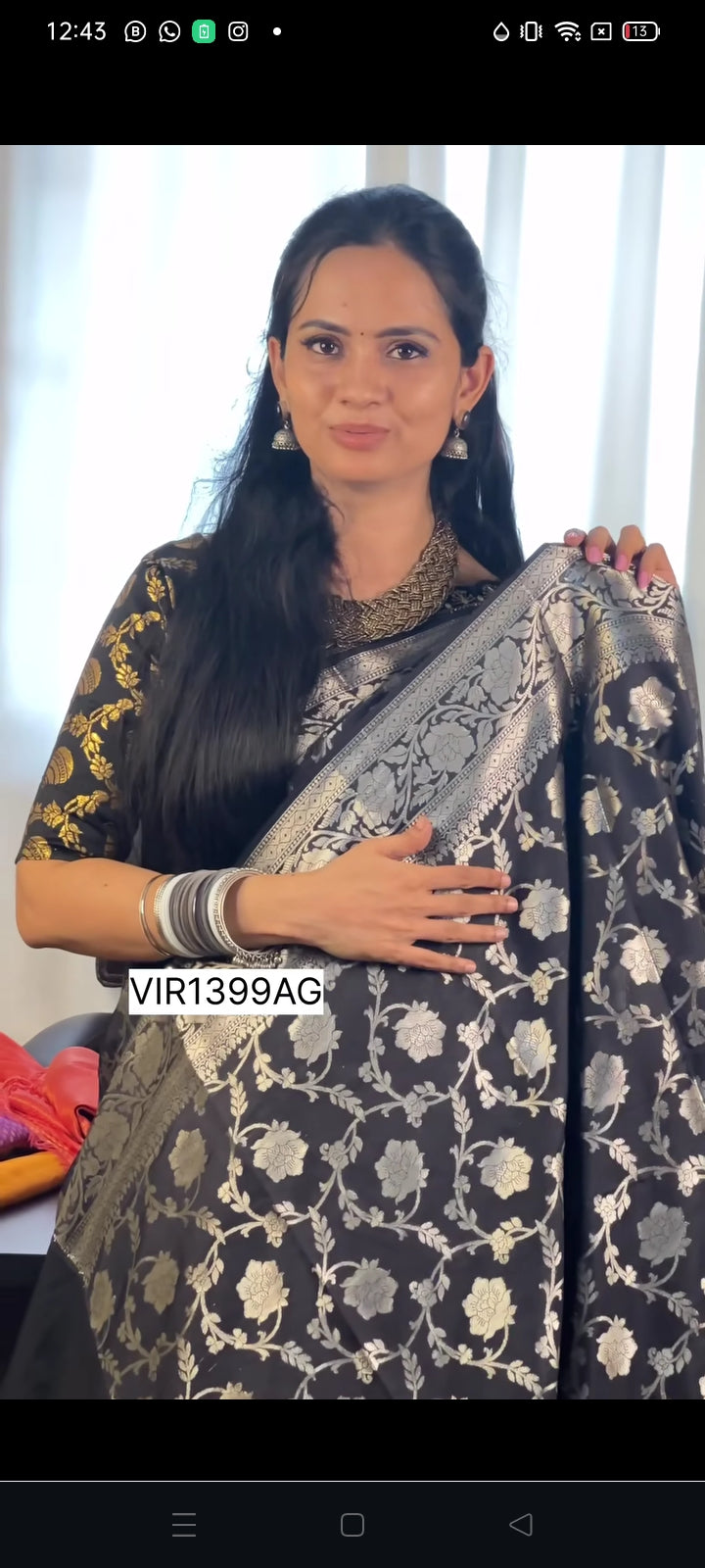 Mrs. Nita Ambani inspired warm silk