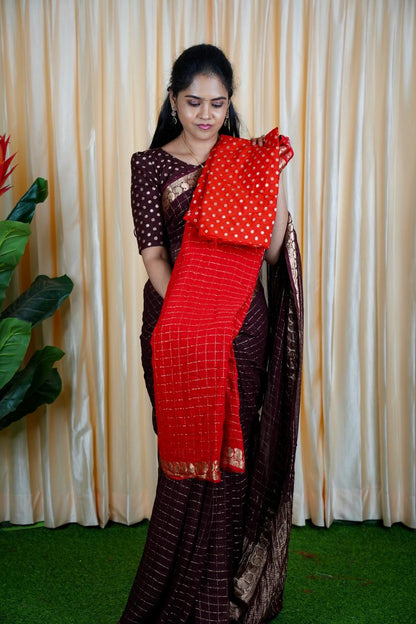 Viscose Georgette Sarees🥳