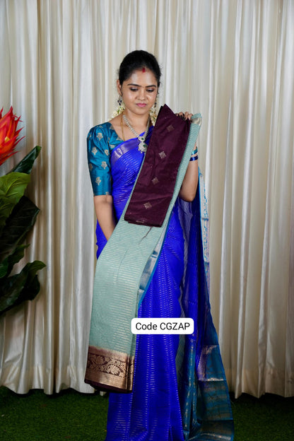 Mysore Crape Silk Saree 🥳