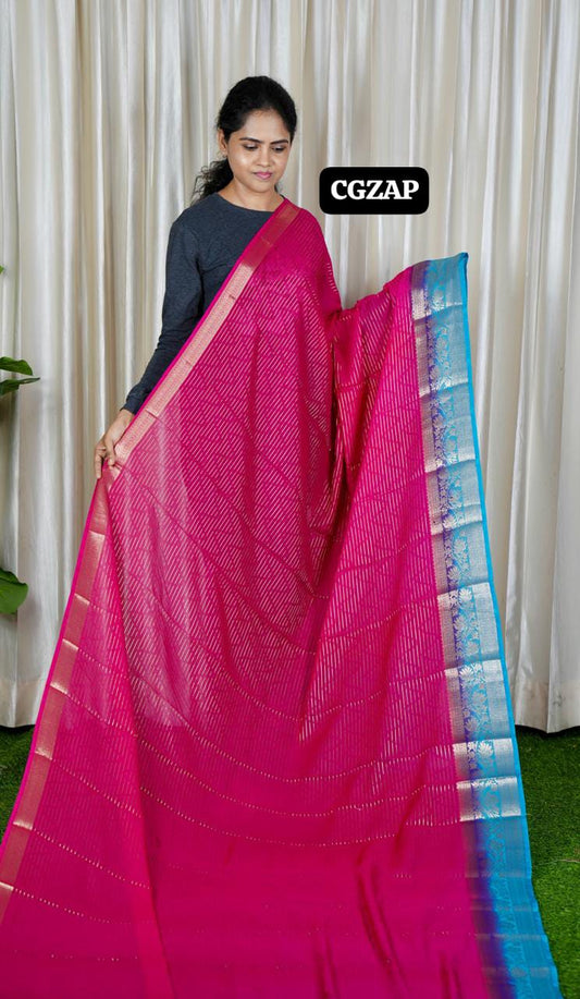 Mysore Crepe Silk Saree ❌