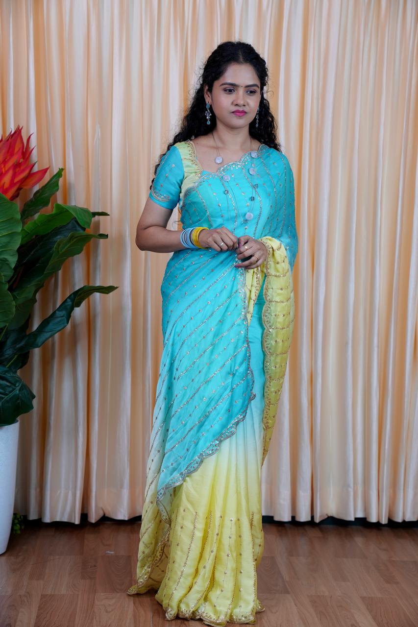 Space silk saree 🎁