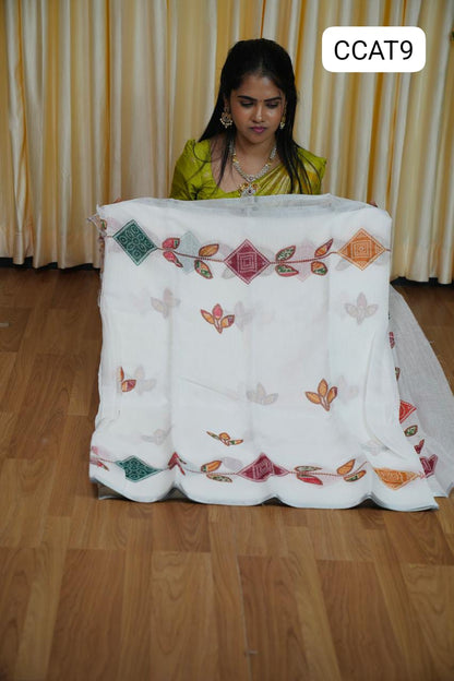 Linen cotton saree 🥳