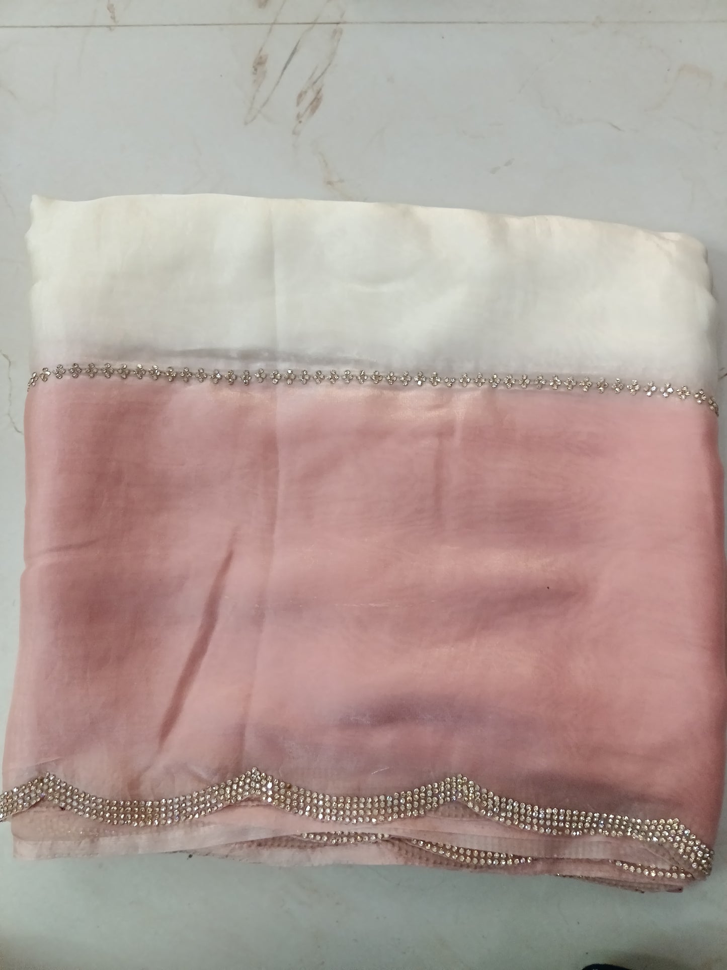 Space silk sarees with cutwork border📷