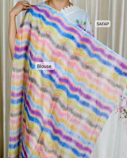 Premium Floral Georgette Silk🍄🥳