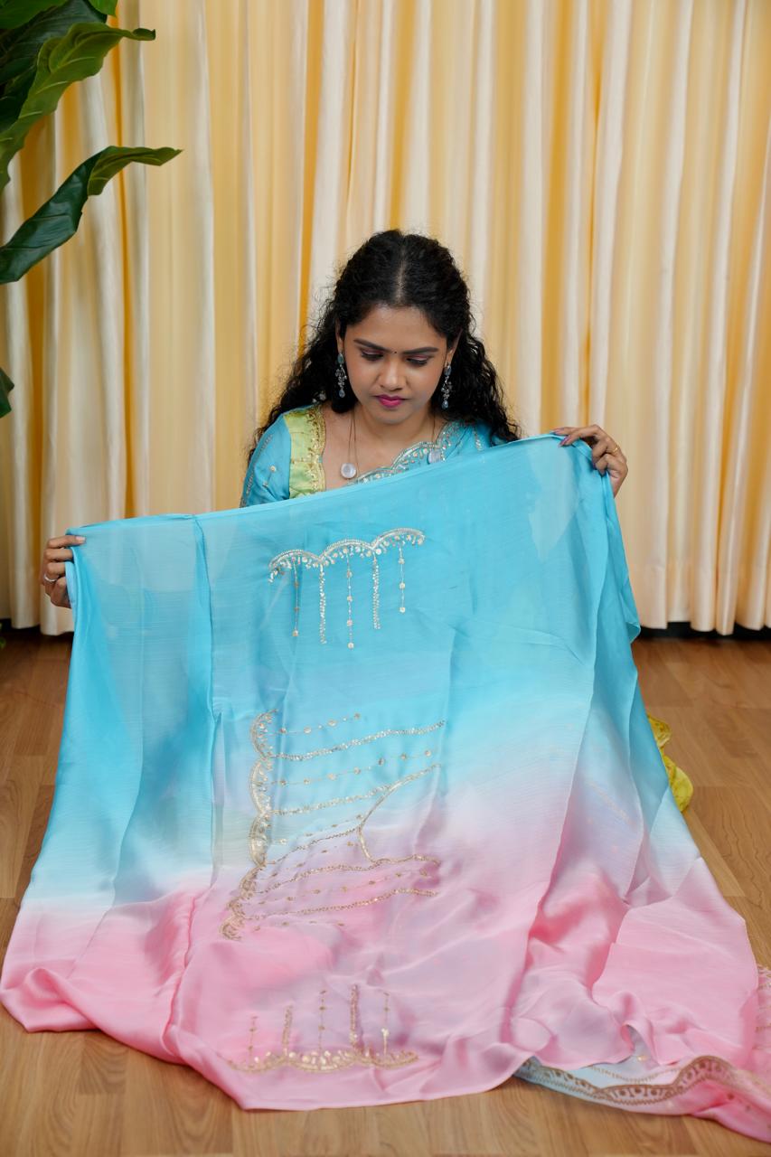Space silk saree 🎁