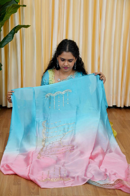 Space silk saree 🎁