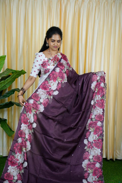 Chanderi cotton saree 🥳