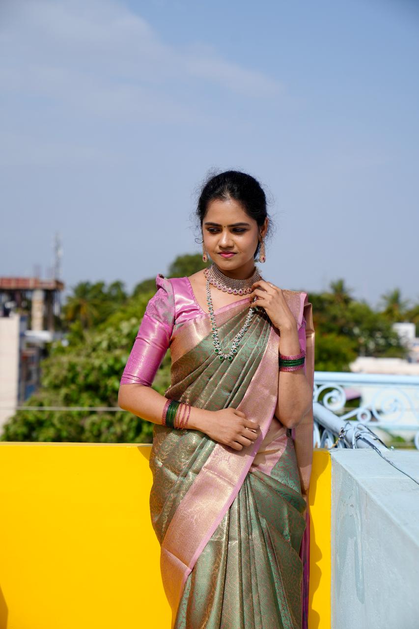 Premium soft katan saree🥳