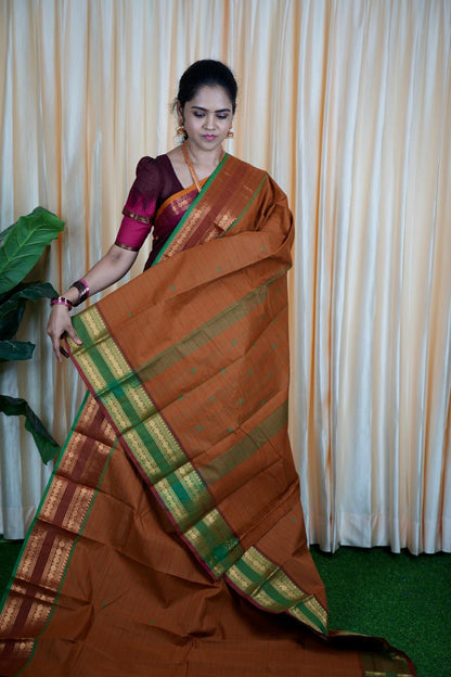 Kanchi cotton korvai buttas 5.5 Mtr🥰