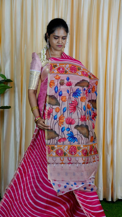 Kalamkari chanderi saree🥰🥳