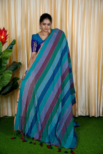 Handloom Kadhi Cotton Saree with Running Blouse🥳