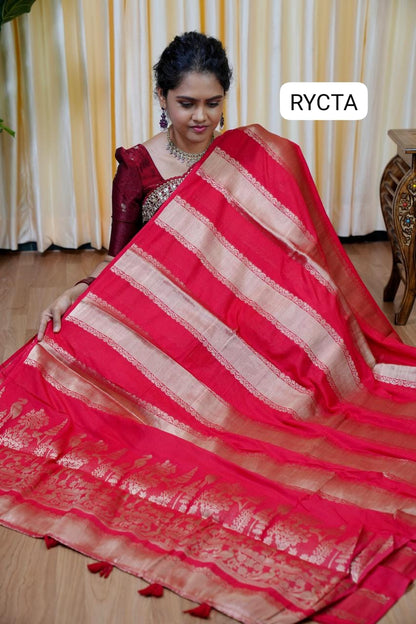 Viscose georgette sarees with bandini design blouse 🌈