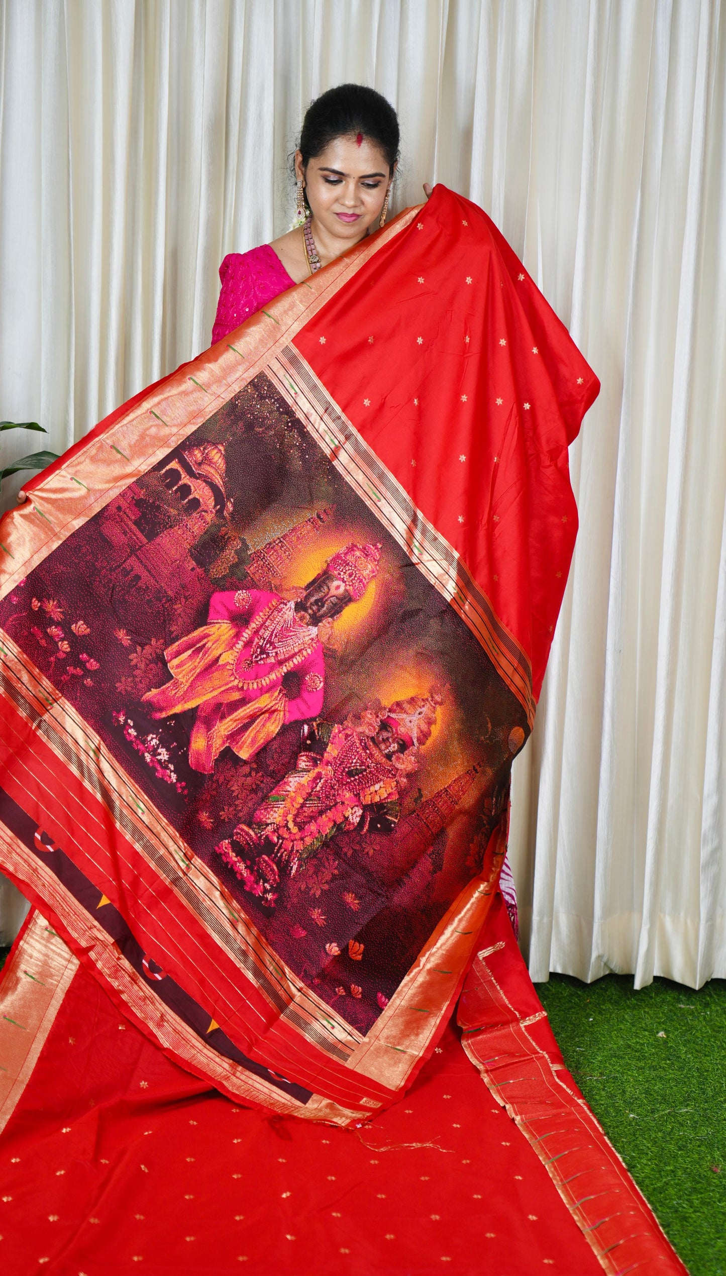Paithani Semi Semi Silk Saree🥳