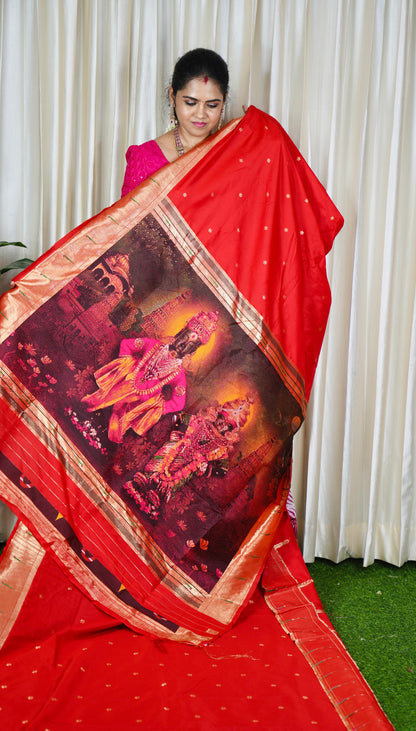 Paithani Semi Semi Silk Saree🥳