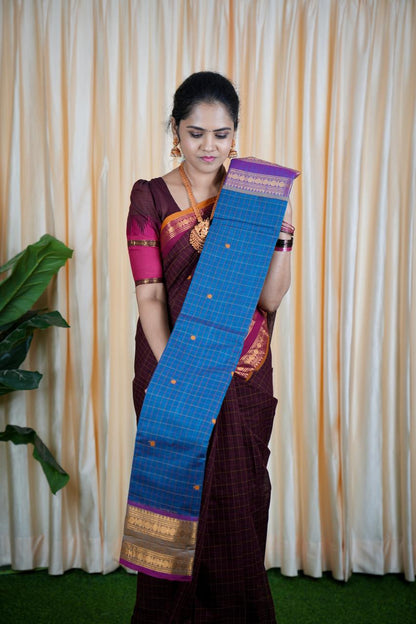 Kanchi cotton korvai buttas 5.5 Mtr❌