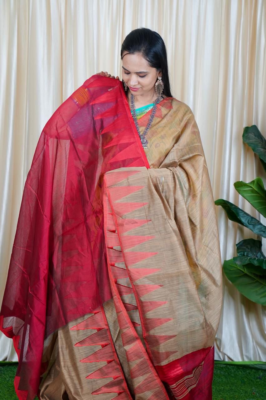 Jute Cotton Saree🥳
